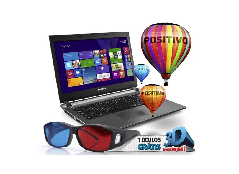 Notebook Positivo Premium Intel Core i3 3217U 4 GB de RAM 14 " Windows 8 S6090
