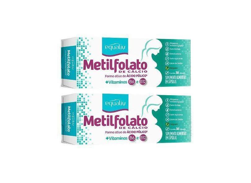 Kit 2 Suplemento Metilfolato De Cálcio 30 Cps - Equaliv - Equaliv Phar