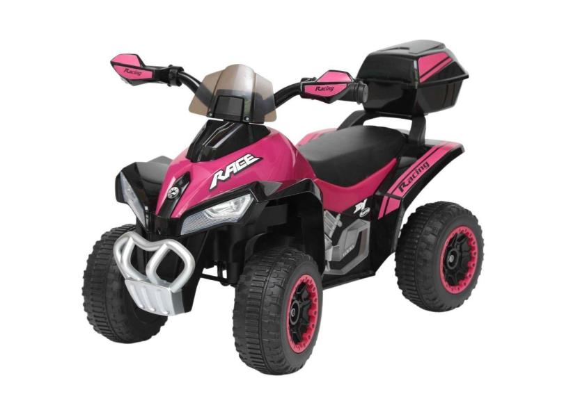 Mini Quadriciclo Elétrico Infantil 6V Rosa Bw129Rs