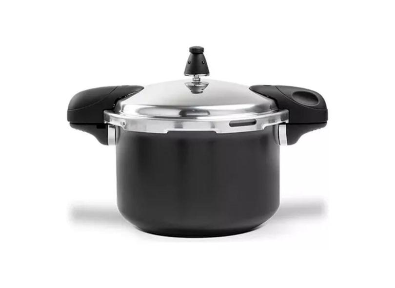 Panela De Pressão Brinox Pressure ceramica life com Indução 5,4 Litros Preta