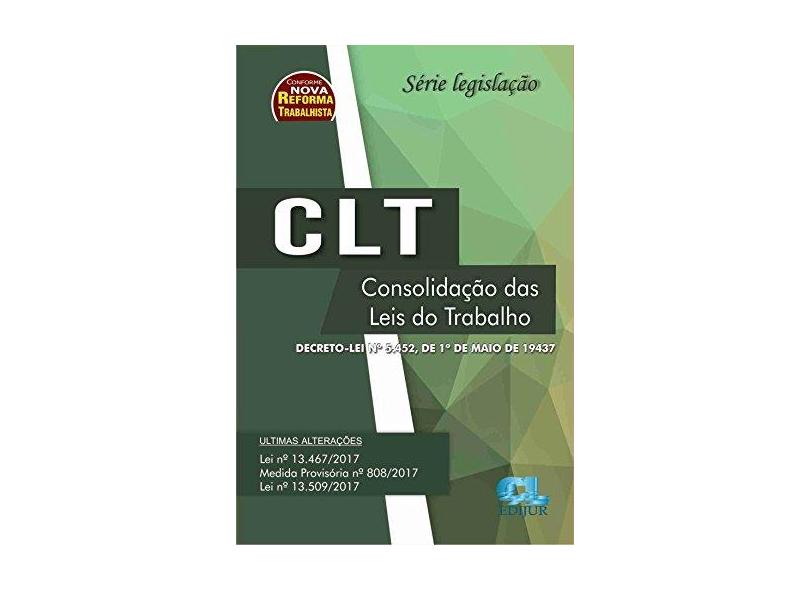 CLT - Série Legislação - Cristiani Tomaz Venâncio - 9788577541843