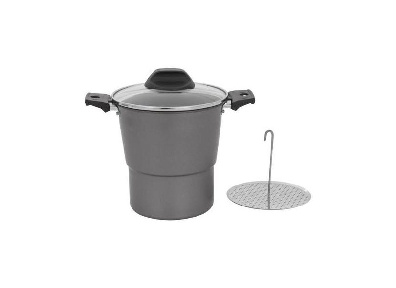 Cuscuzeira 16cm 2 litros especiarias prata Brinox