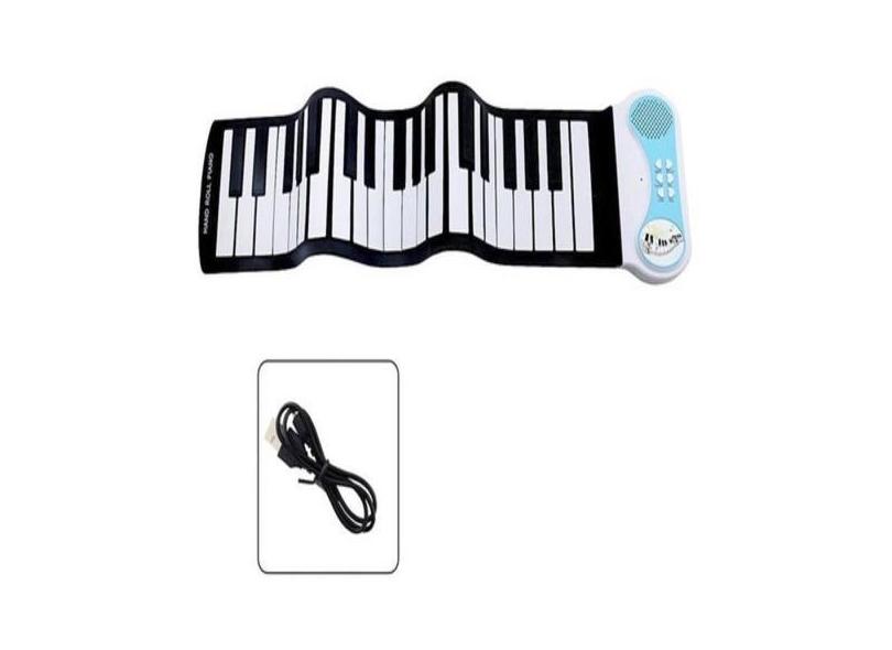 Piano Musical Flexivel Silicone 37 Teclas Entrada Para Fone - Gimp