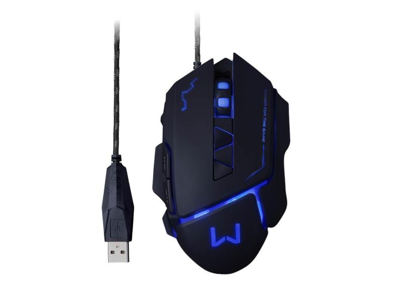 Mouse Gamer Warrior Ivor 3200DPI 7 Botões Controle DPI  - MO261