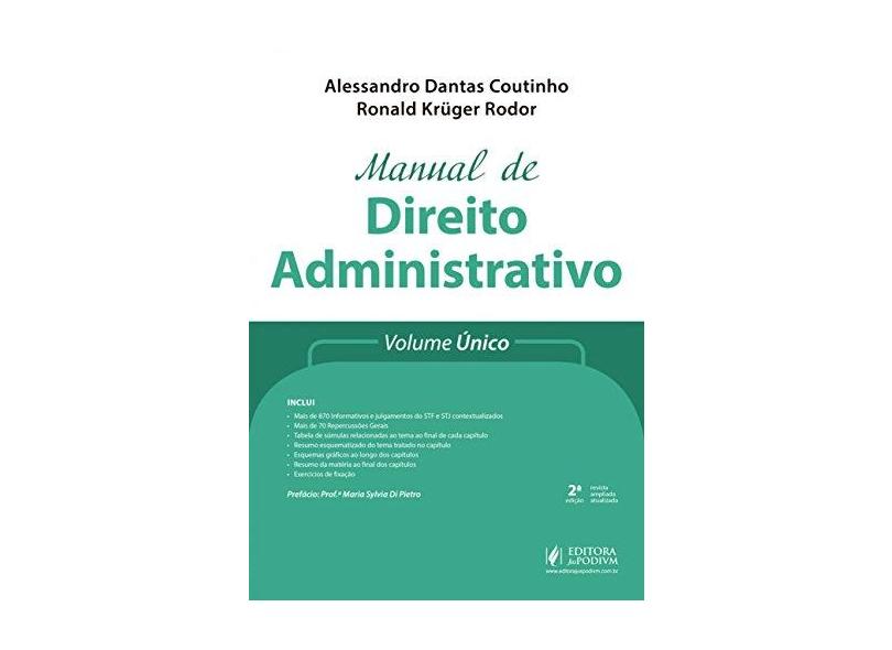 Manual de Direito Administrativo: Volume único - Alessandro Dantas Coutinho - 9788544220290