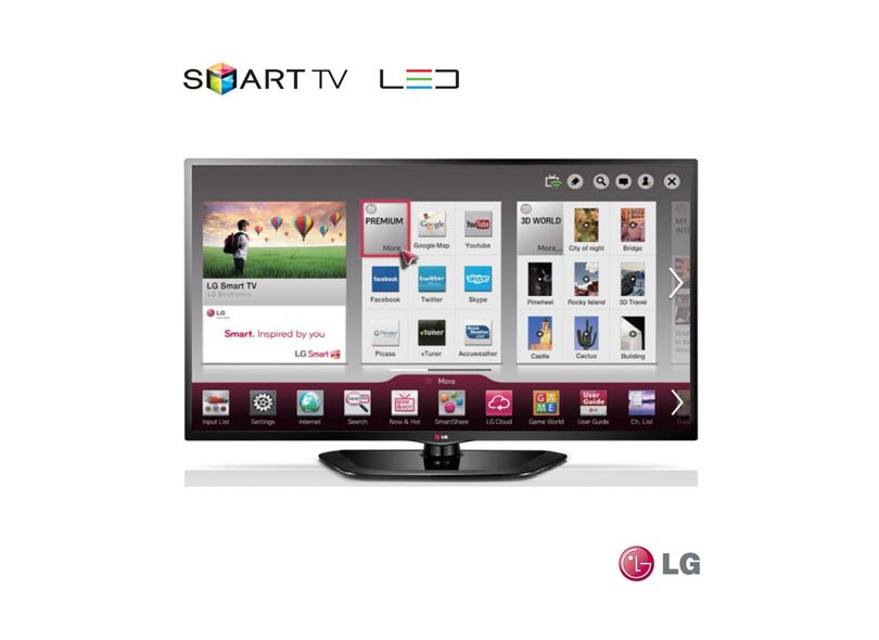 TV LED 39" Smart TV LG Full HD 3 HDMI Conversor Digital Integrado 39LN5700