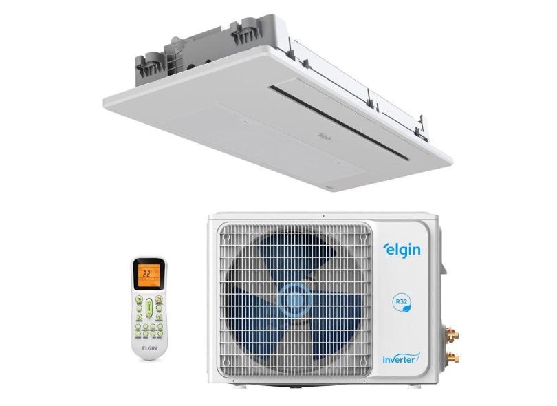 Ar-Condicionado Split Inverter Cassete 12000 BTUs Elgin 1 Via One Air Quente e Frio KOQI12C2WA/KOQE12C2CA 220V