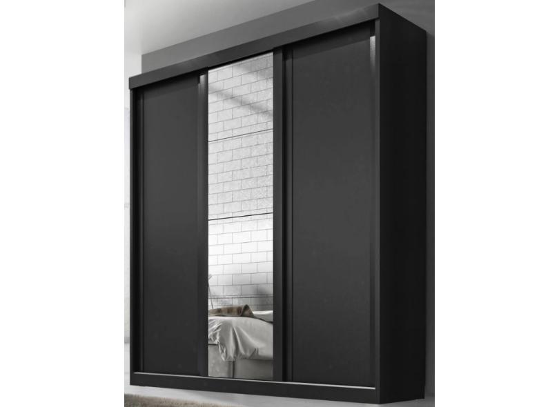 Guarda-Roupa Casal 3 Portas 2 Gavetas com Espelho Natal Quarta Divisão Móveis