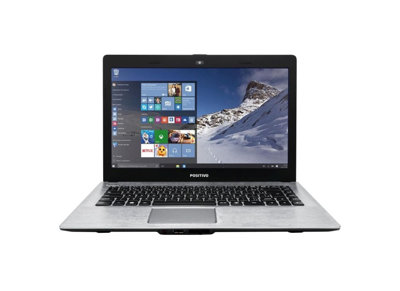 Notebook Positivo Stilo Intel Pentium N3540 4GB de RAM HD 500 GB 14" Windows 10 Home XR5550