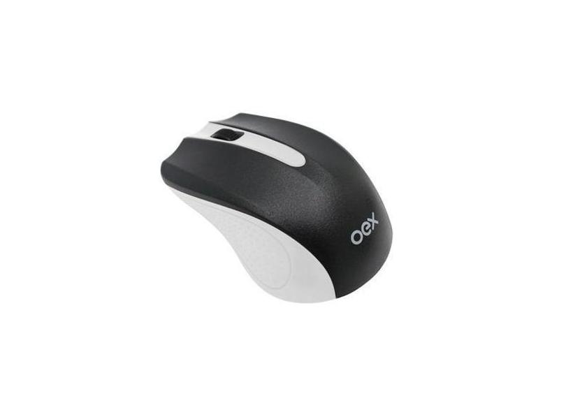Mouse Experience Sem Fio 1200Dpi Ms404 Branco Com Preto - Oex