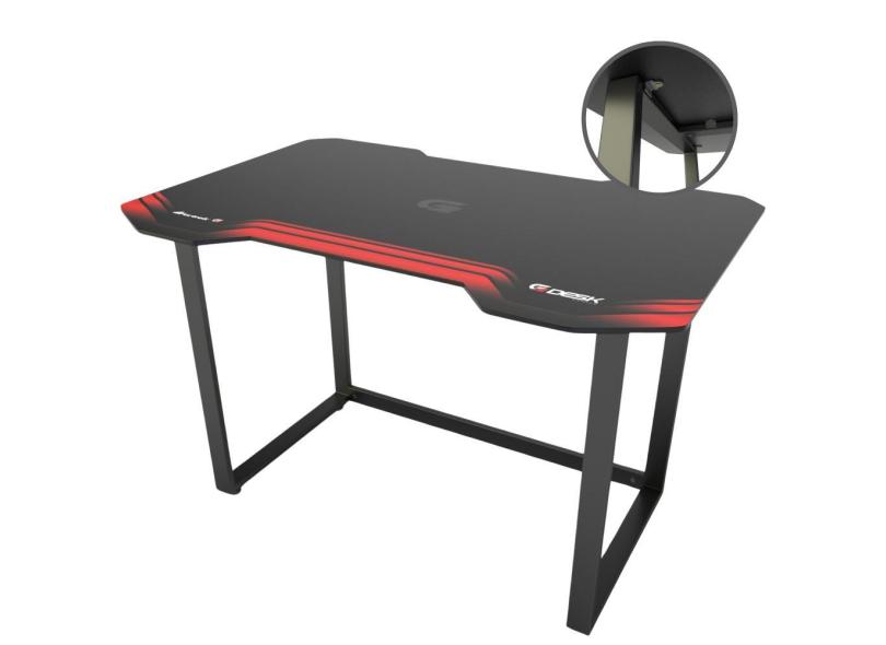 Mesa Gamer Pés Niveladores Para Jogador Profissional Suporta Até 150Kg Gabinete Console Notebook Mdf Estrutura em Aço Reforçado