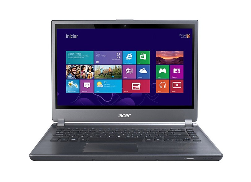 Notebook Acer Aspire Intel Core i5 2450M 2ª Geração 4 GB 500 GB LED 14" Intel HD Graphics Windows 8