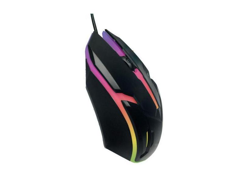 Mouse Para Jogos Computador Gamer Fps Rgb 1200 Dpi Aderente Claw - Dur