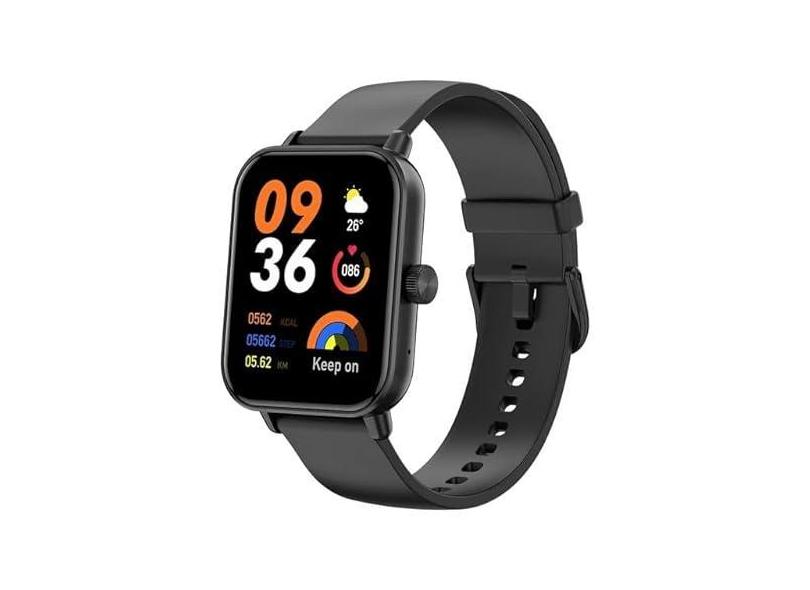 Smartwatch Colmi P81 Display 1.9" IPS HD Full Touch Screen Ultra leve Body Fitness Tracker IP68 à prova d'água compatível com Android/iOS (Preto)