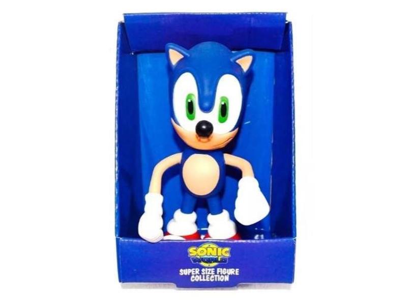 Boneco Action Figure Sonic Articulado Grande Super Size - 23cm - Sonic World