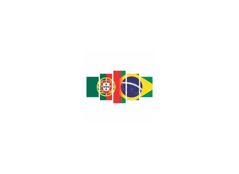 Quadro Impresso Bandeiras Portugal X Brasil Pa ses 114X65 Com O Melhor 