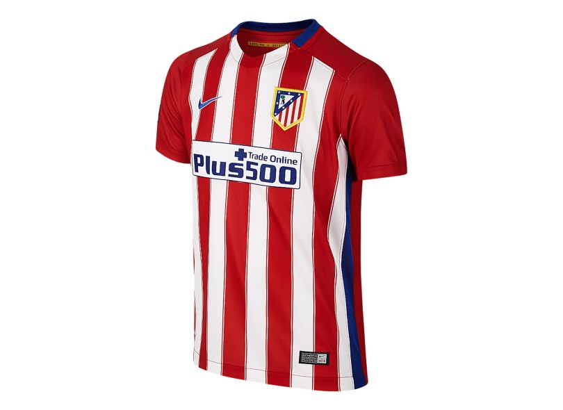 Camisa Torcedor Atlético de Madrid I 2015/16 Infantil sem Número Nike