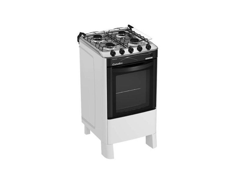 Fogão 4 Bocas a Gás Esmaltec Pérola 4114 Acendimento Automático e Mesa