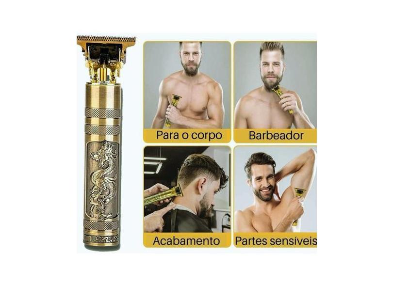 Maquininha Barbeador De Cabelos Clipper Eletrico Dragão: Corte com Fac