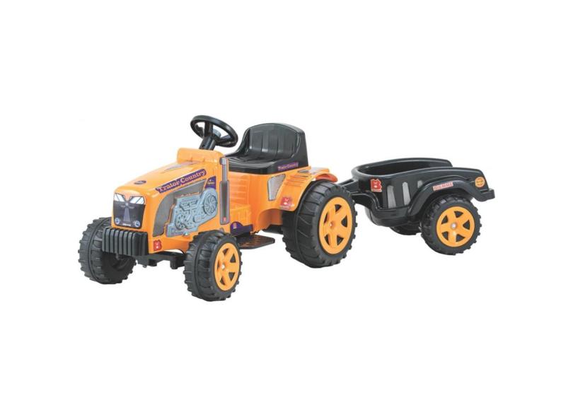 Carrinho elétrico mini trator fazendeiro infantil 6V com caçamba de fazenda Biemme