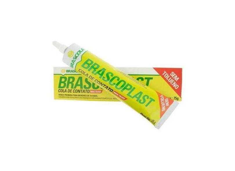 Kit 3 Cola Contato Profissional 75G Brascoplast Sapato Tenis  - Brasco