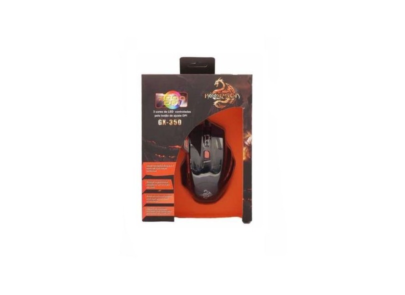 Mouse Óptico Gamer USB Gx-350 - Hoopson