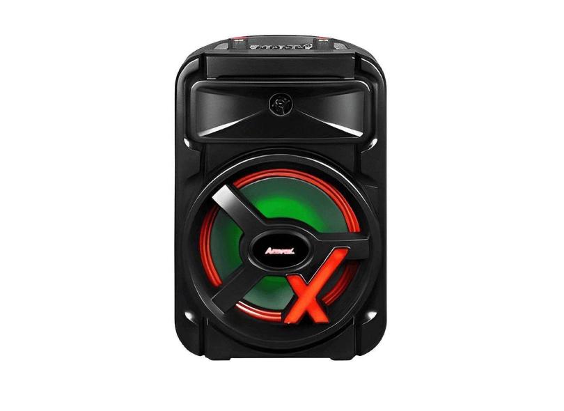 Caixa De Som Amvox NewX 250W Bluetooth USB SD Bivolt Preto ACA 251