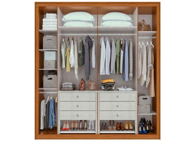 Guarda-Roupa Casal 6 Portas 6 Gavetas Stylus Móveis Lopas