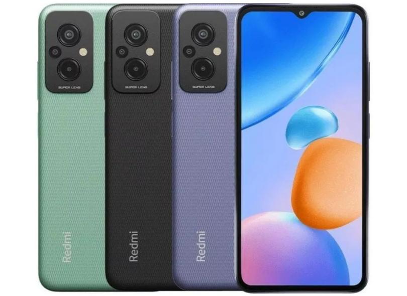 Smartphone Xiaomi Redmi 11 Prime 4GB RAM 128GB Câmera Tripla com o