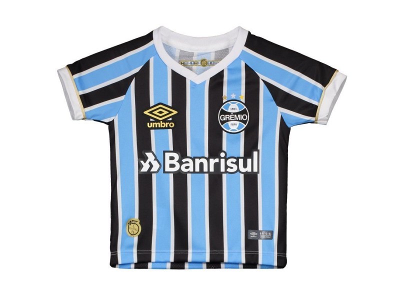 Camisa Torcedor Infantil Grêmio I 2018/19 Umbro