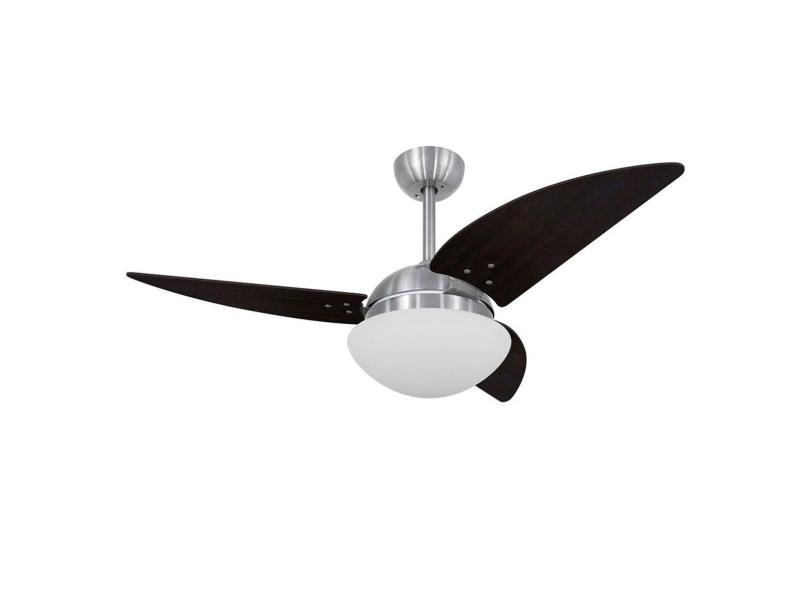 Ventilador De Teto Volare Escovado Vd42 Class 3 Pás Tabaco - 