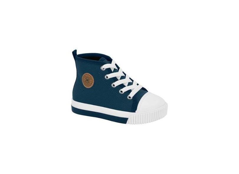 Tênis Casual Azul Kids Cano Alto | Molekinho-Masculino