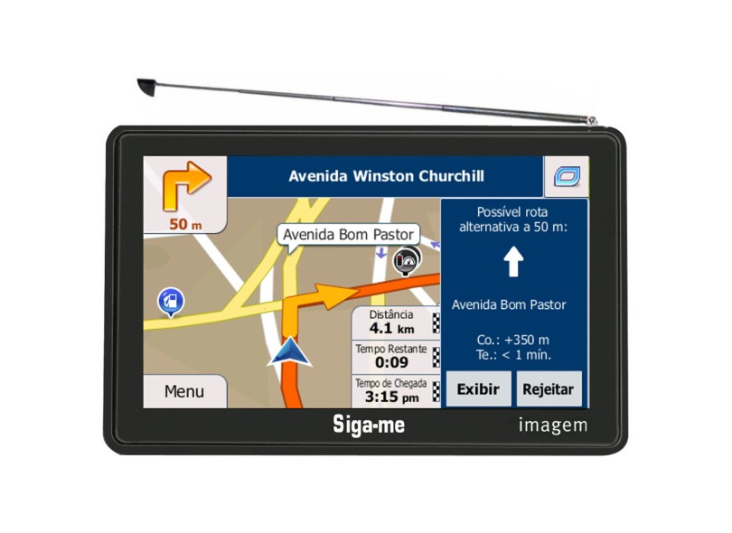 GPS Automotivo Smart Siga-me 1450 5.0'' Touchscreen