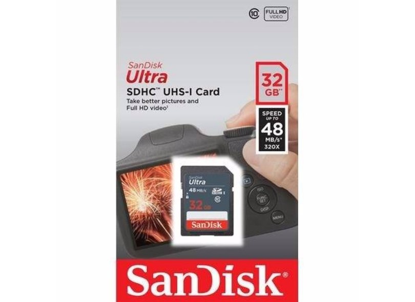 Cartão de Memória SDHC-I SanDisk Ultra 32 GB SDSDUNB-032G