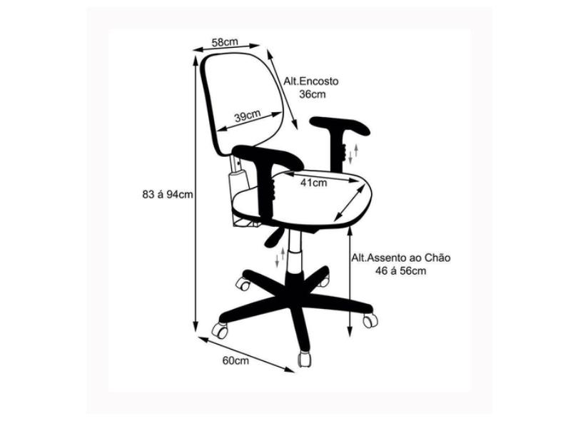 Cadeira de Escritório Office CE-Ergonômica Pethiflex