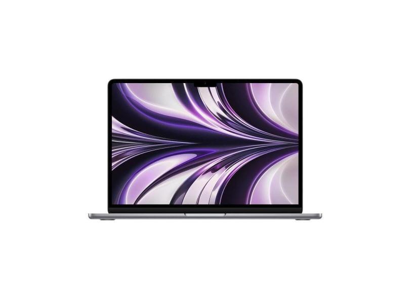 Apple MacBook Air 13&quot;, M2, CPU de 8 núcleos, GPU de 8 núcleos, 16GB RAM, 256GB SSD- Cinza-espacial