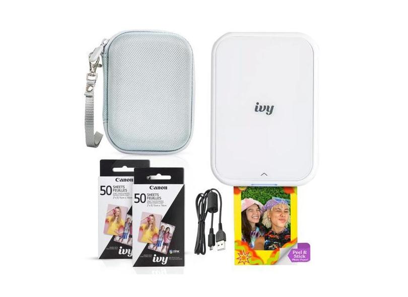 Impressora fotográfica Canon Ivy 2 Mini Bluetooth com 110 impressões