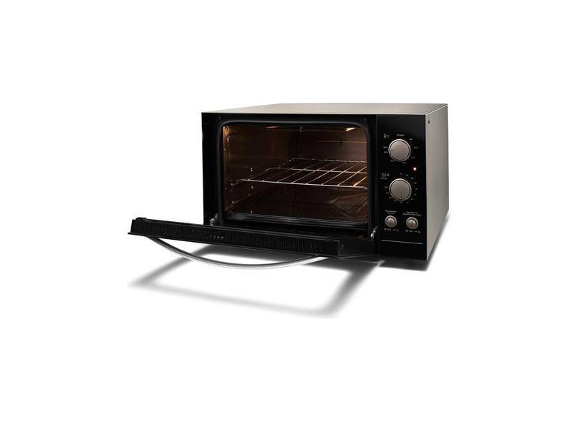 Forno Elétrico Fischer Fit Bancada 44 Litros Silver  FORNO ELÉTRICO FISCHER FIT BANCADA 44 LITROS SILVER COM DOUR