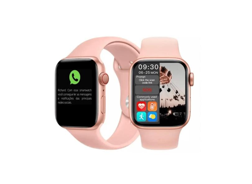 Smartwatch S8 Rosa Para Android e ios Femenino Envio Jpa