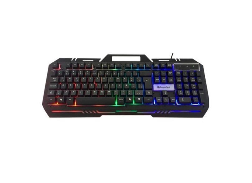 Teclado Gamer Semi Mecânico Colorido RGB BS1202 para Pc Computador