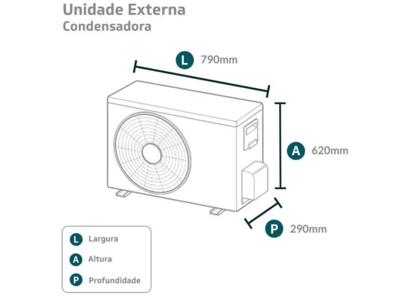 Ar-Condicionado Split Hi Wall Fujitsu 24000 BTUs Quente/Frio Inverter Airstage ASBG24KMBA / AOBG24KMCA