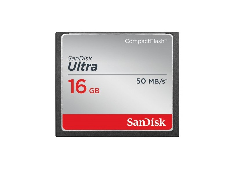 Cartão de Memória Compact Flash SanDisk Ultra 16 GB SDCFHS-016G-A46