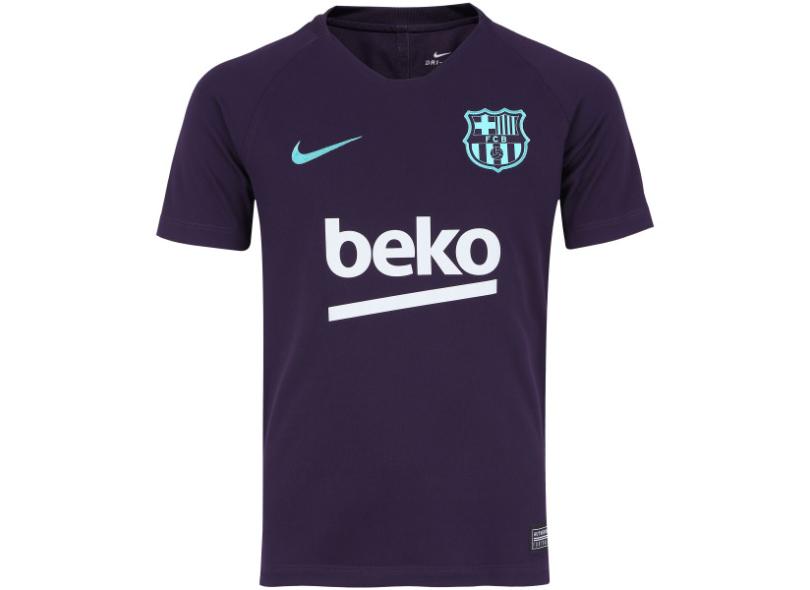 Camisa Treino infantil Barcelona 2018/19 Nike
