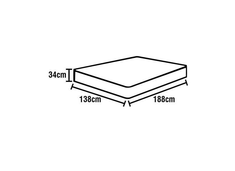 Colchão Casal Mola Espuma Americanflex Prime 138 x 34 x 188 cm
