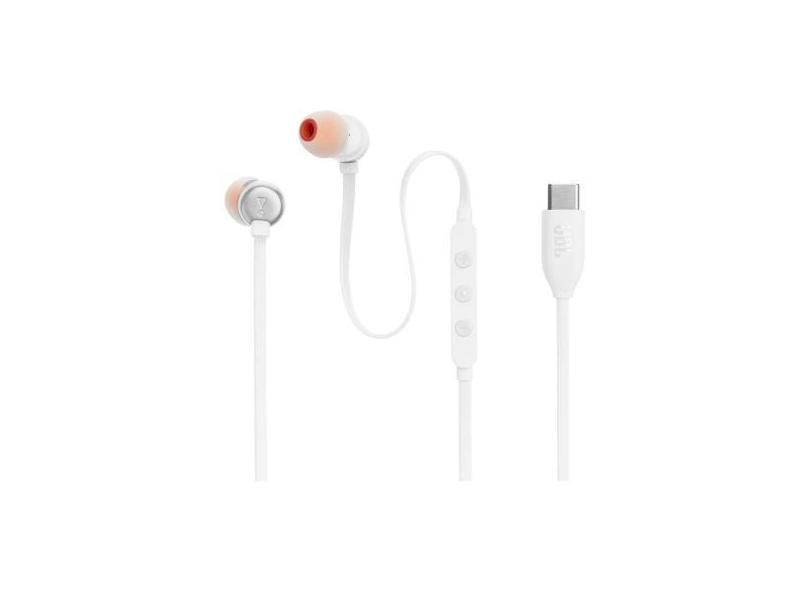 Fone de Ouvido JBL Tune 310C Intra-auricular - Branco, Branco