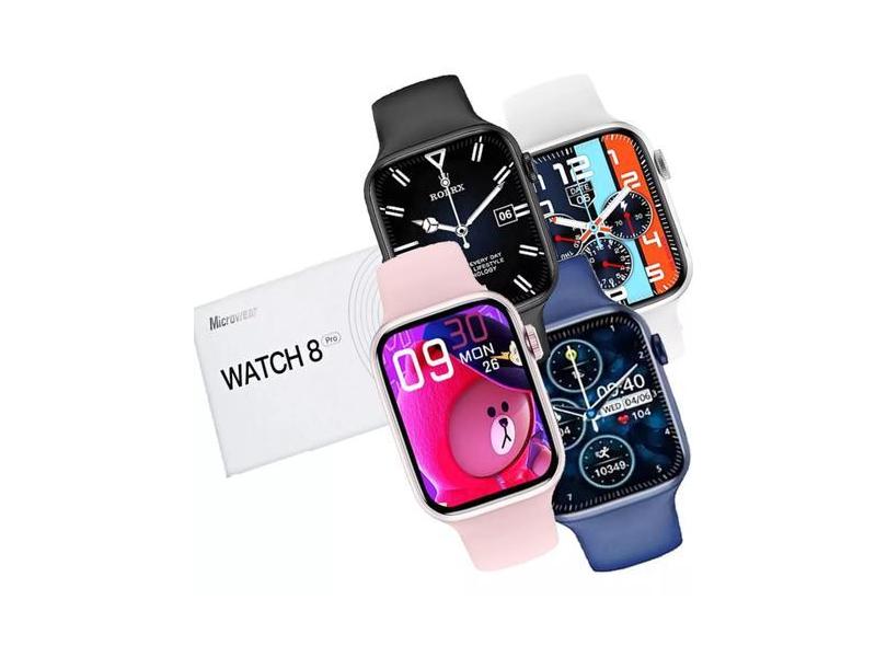 Relógio Inteligente Smartwatch Watch W28 PRO Rosa Original Notificaçõe