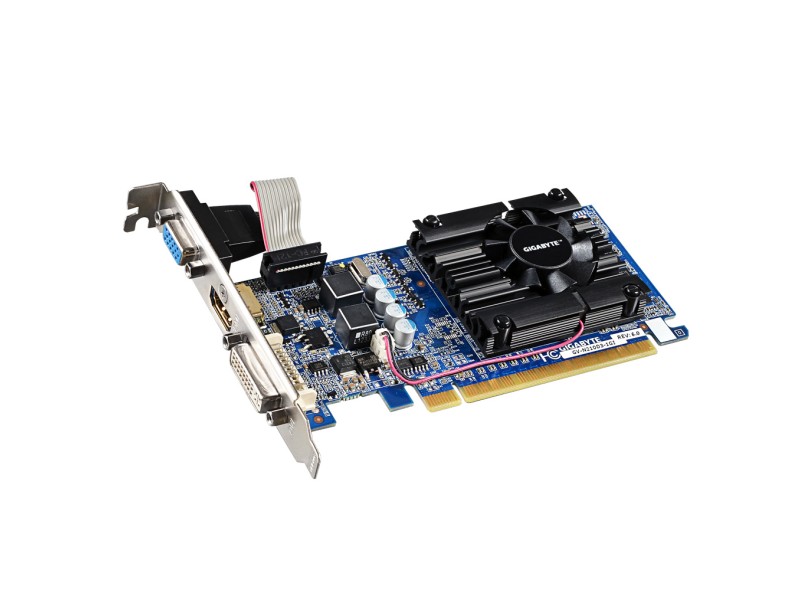 Placa de Video NVIDIA GeForce ão possui 210 1 GB DDR3 64 Bits Gigabyte GV-N210D3-1GI (Rev. 6.0)