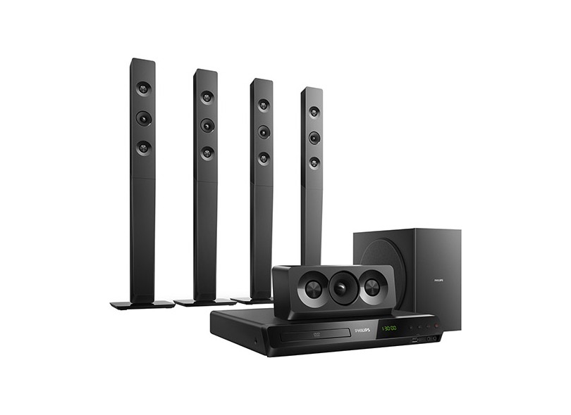 Home Theater Philips com DVD 1000 W 5.1 Canais HTD5580X/78