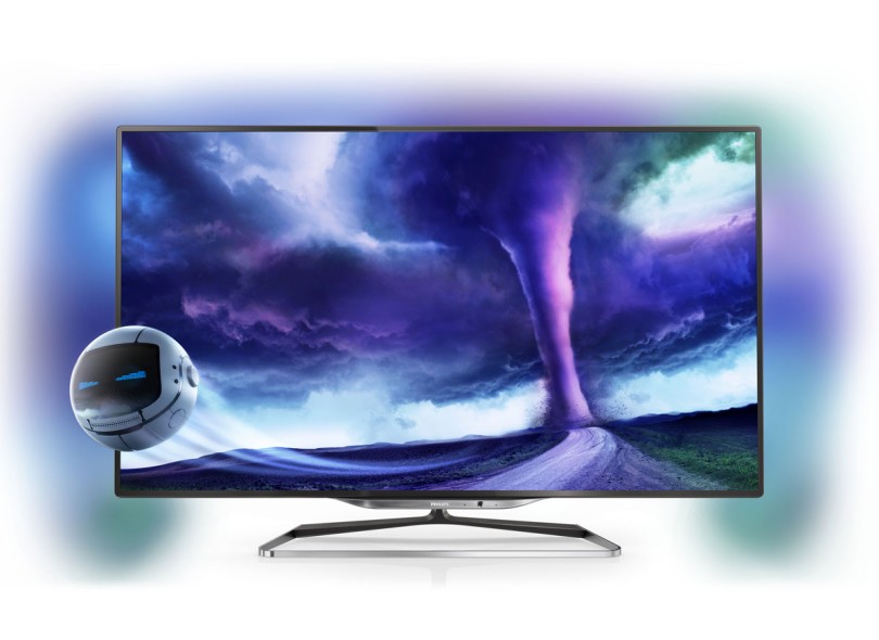 TV LED 55" Smart TV Philips Série 8000 3D Full HD 4 HDMI 55PFL8008