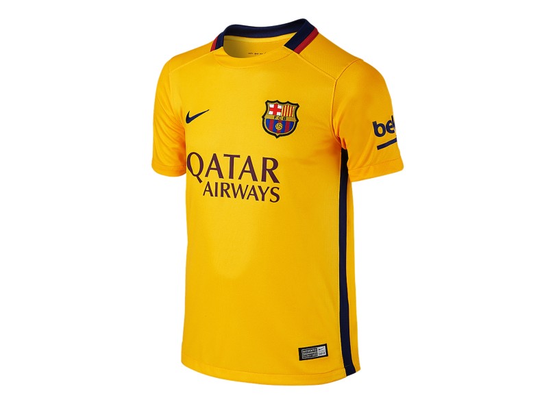 Camisa Torcedor Barcelona II 2015/16 Infantil sem Número Nike